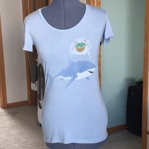 modcloth vegetarian salad shark tee shirt